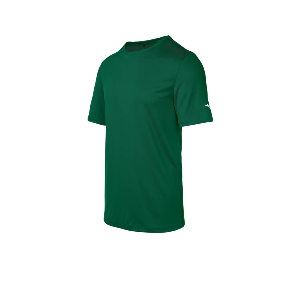 Camisetas Mizuno Hombre Verde Baratas RTOP-67410